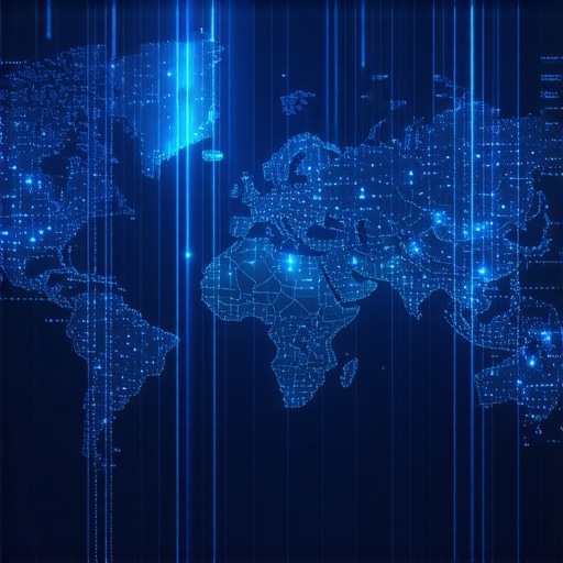 Illustration of AI and blockchain technology in modern tax planning for 2024