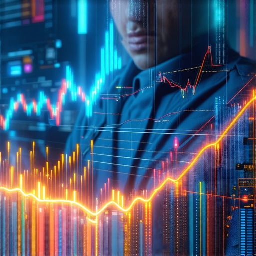 Futuristic accountant using high-tech software for strategic tax planning