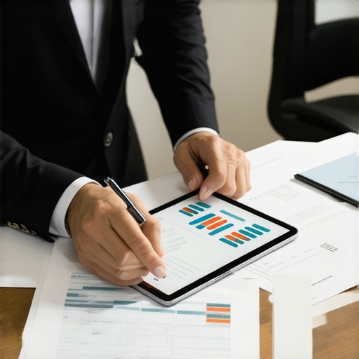 Business owner utilizing digital tools for strategic tax planning