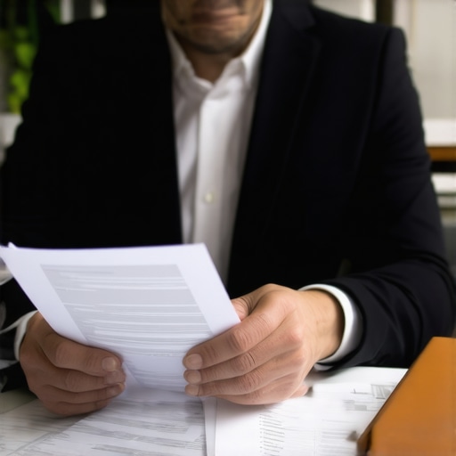 Small business owner with CPA reviewing financial documents