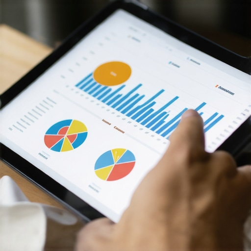 Accountant reviewing financial graphs on a tablet for tax optimization