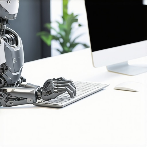 Visual representation of AI technology connecting with QuickBooks software in a professional environment