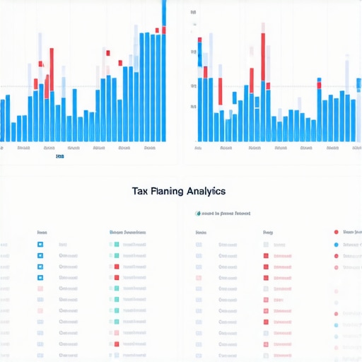 Tax planning analytics dashboard with charts and graphs for 2024 tax optimization