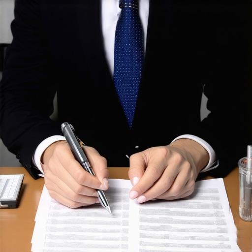 Tax expert reviewing financial documents with digital tools for advanced planning