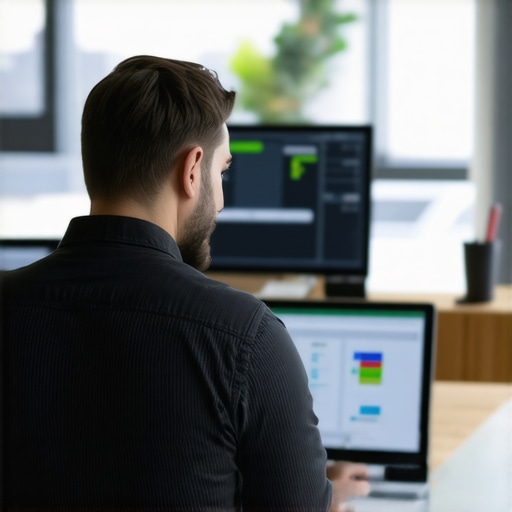 Business owner leveraging AI-powered tools for advanced bookkeeping and financial management