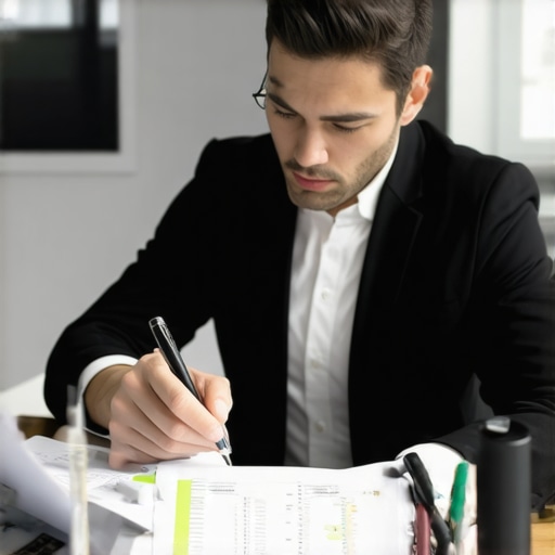 Business owner and CPA discussing tax strategies with highlighted areas of optimization.