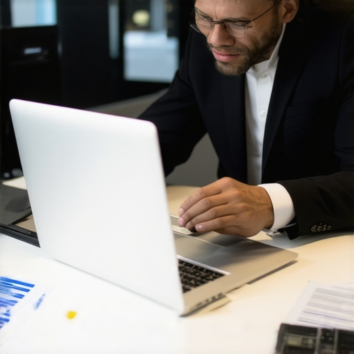 Business team using digital tools for tax planning in an office