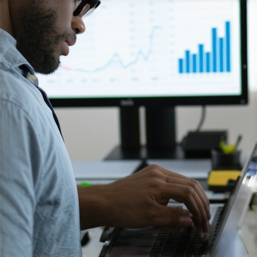 Business owner working on QuickBooks software on a laptop