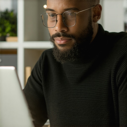 Business owner using QuickBooks support on laptop in office environment