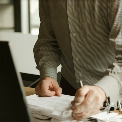 Business owner consulting with CPA using digital devices in office