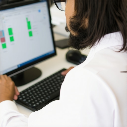 Support technician assisting with QuickBooks software on a laptop