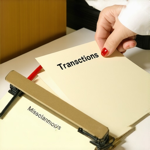 Stop using the 'Miscellaneous' category for every strange transaction